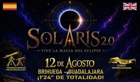 Solaris renace en Brihuega para celebrar el eclipse total de Sol del 12 de agosto Solaris renace en Brihuega para celebrar el eclipse total de Sol del 12 de agosto