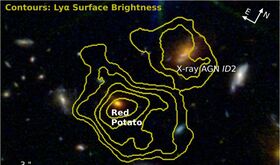 Descubren la galaxia patata roja una reliquia del universo primitivo que nos desafa