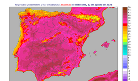AEMET actualiza el eclipse dnde habr nubes y dnde hay riesgon de incendio