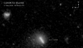 Euclid buscaba galaxias lejanas y encontr un cometa desconocido