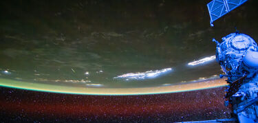 Una astronauta de la ESA fotografa una Lrida desde la rbita terrestre
