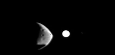 Las lunas de Marte y de Jpiter  se encuentran