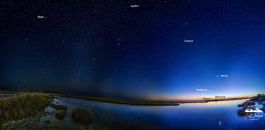 Te perdiste la reciente alineacin planetaria Las mejores imgenes compartidas en redes 