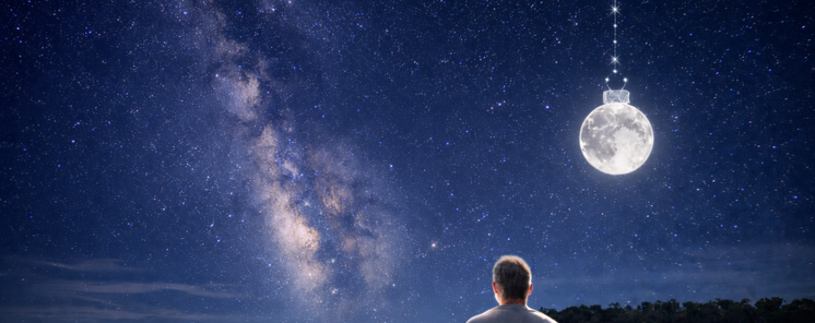 Navidad bajo las estrellas balance de un ao mirando al cielo