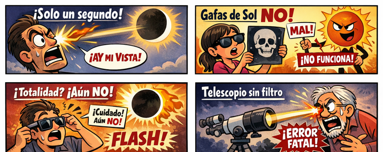 Errores comunes al observar un eclipse solar y cmo evitarlos