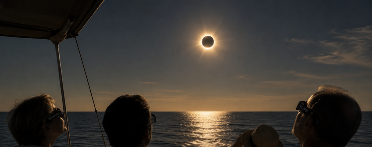 Marina Mercante publica la primera gua para ver el eclipse desde el mar