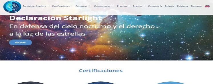 As es la nueva web de la Fundacin Starlight