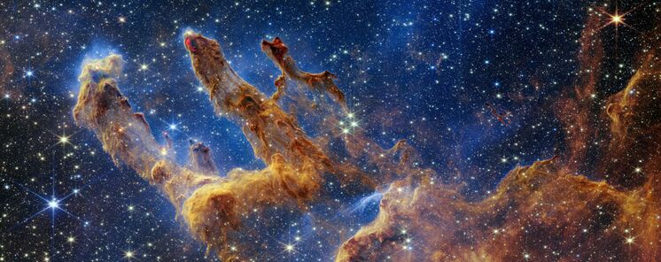 Los Pilares de la Creacin como nunca se haban visto gracias al Telescopio Espacial Webb