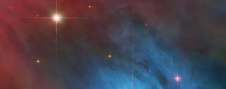 Hubble fotografa una joven y temperamental estrella en la Nebulosa de Orin 