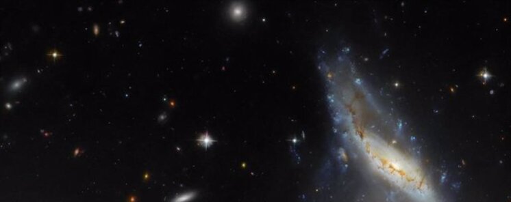 Hubble nos deja dos imgenes monstruosas sobre galaxias  