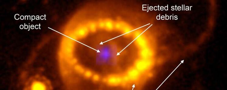 Sorpresa cientfica Descubren restos de una estrella de neutrones en la supernova 1987A