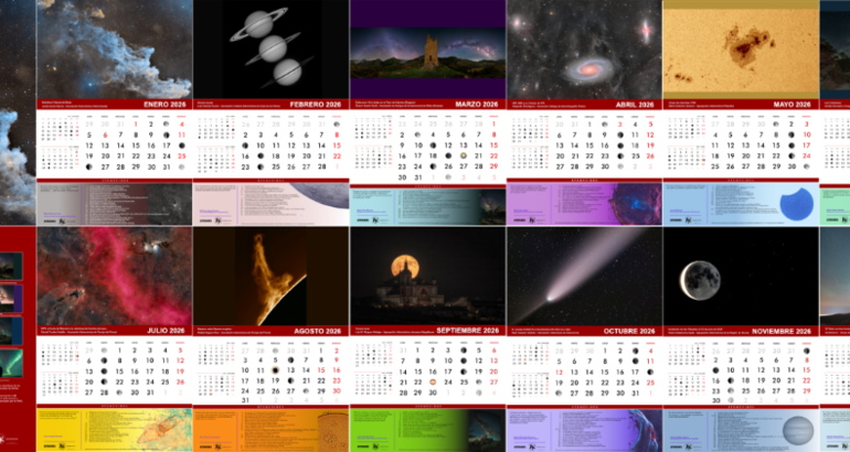Ya disponible el Astrocalendario 2026 de FAAE