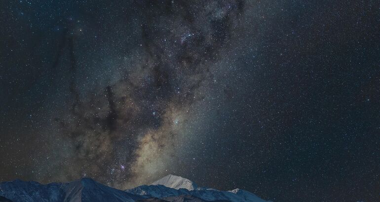 Kaikura estrellas entre las montaas y el Pacfico de Nueva Zelanda