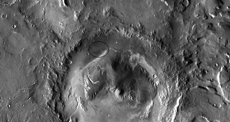 El antiguo lago en Marte que pudo albergar vida