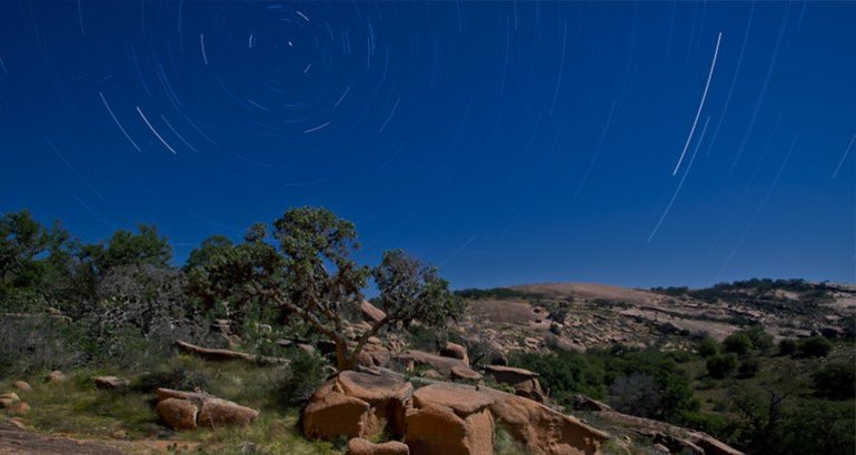 Una Roca Encantada para observar las estrellas en Texas