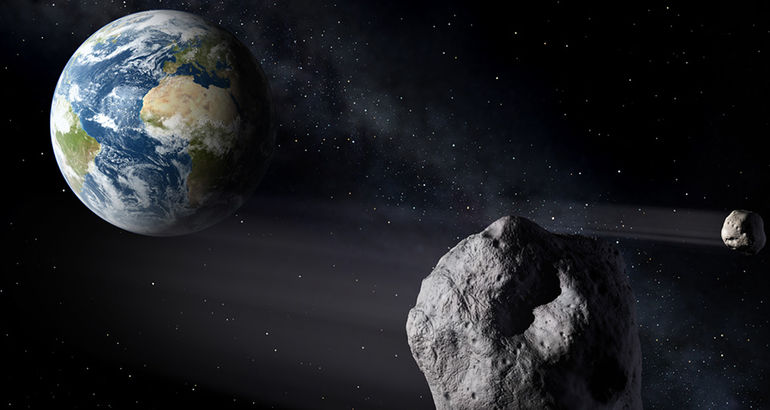 Una simulacin modela el posible impacto de asteroides