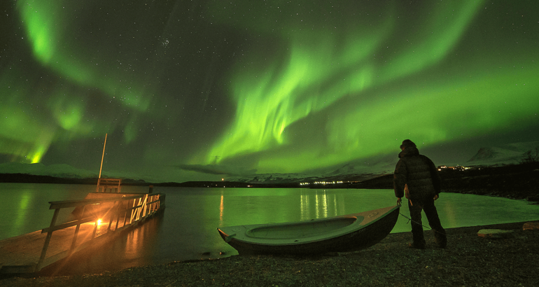 La capital de las auroras boreales en Suecia Kiruna se hunde