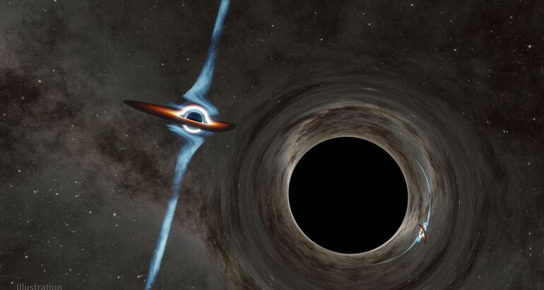 Dos agujeros negros gigantes se dirigen en espiral hacia una colisin