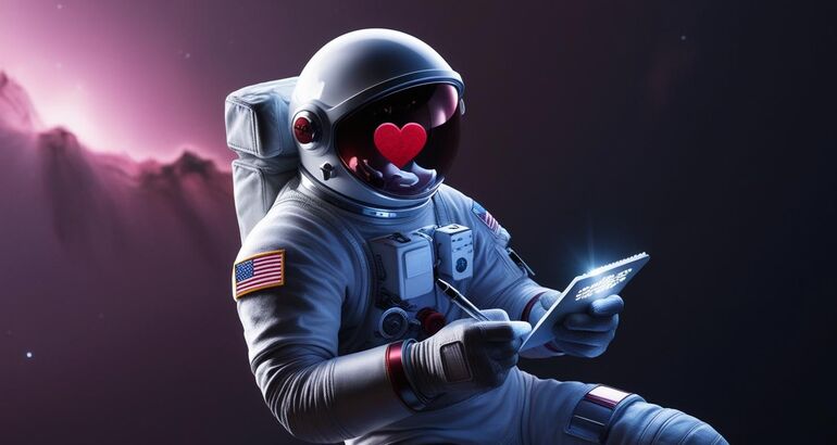 Cartas de amor desde el espacio Mensajes romnticos enviados ms all de la Tierra