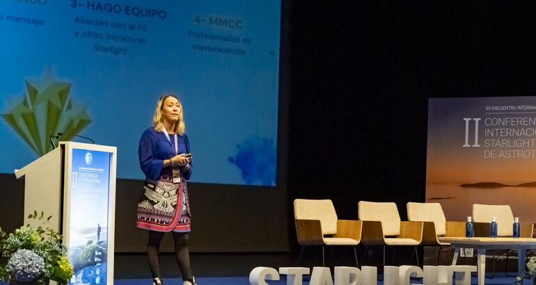 Cmo comunicar un eclipse la charla de Sara Rodrguez en el Encuentro Starlight 2025