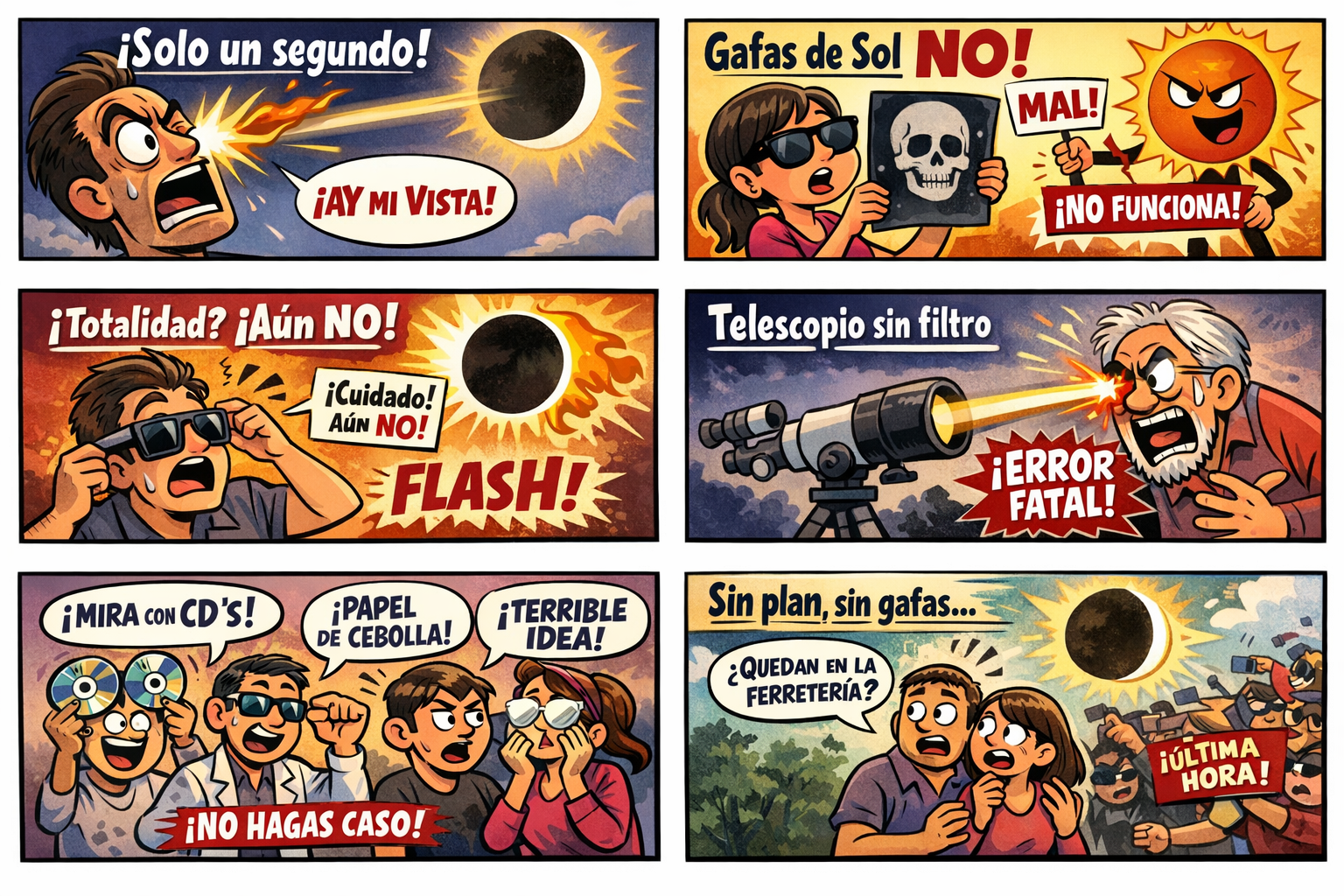 errores eclipses solar