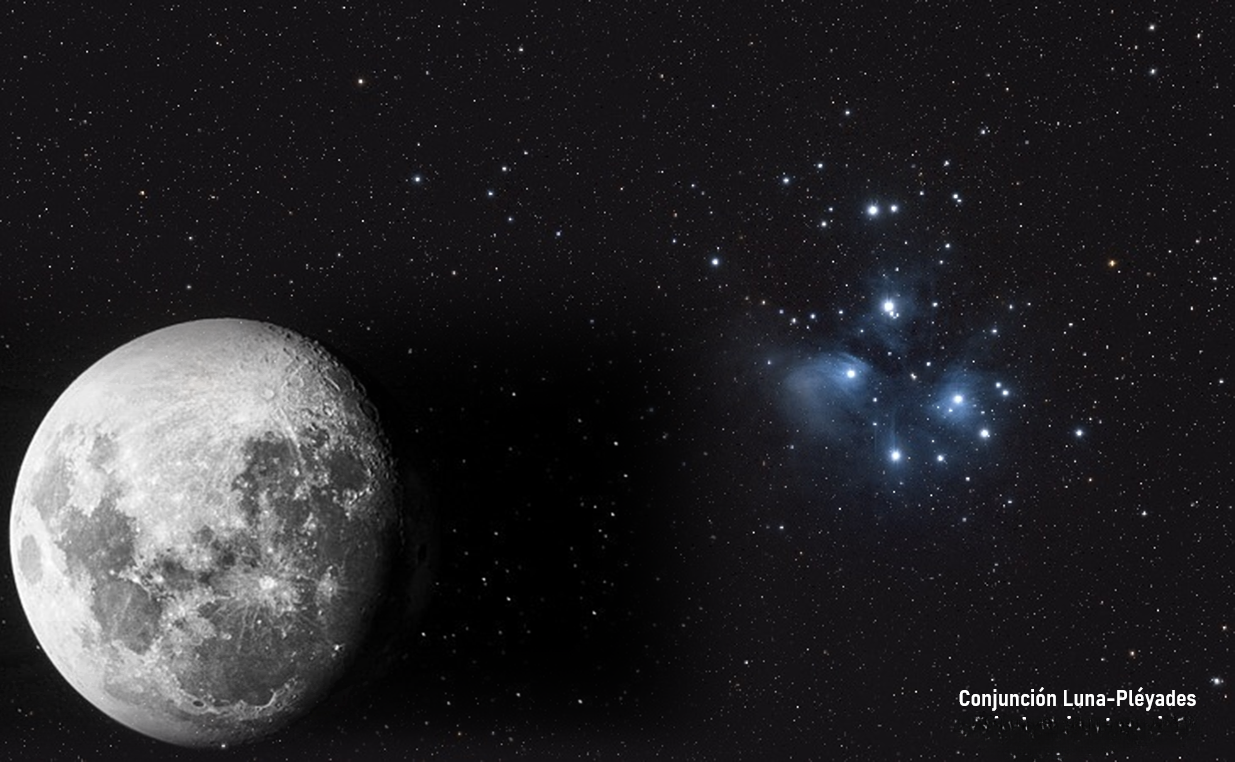 luna pléyades