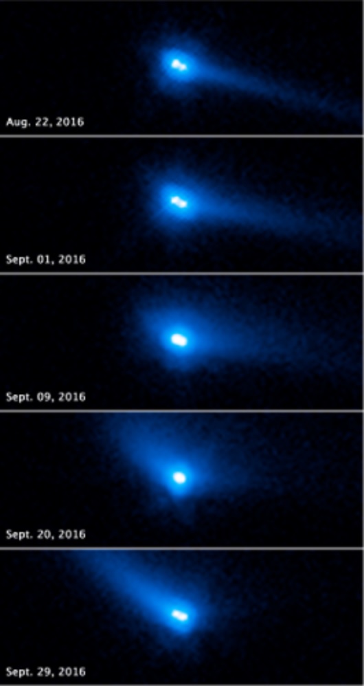 Imágenes captadas del Asteroide-cometa 