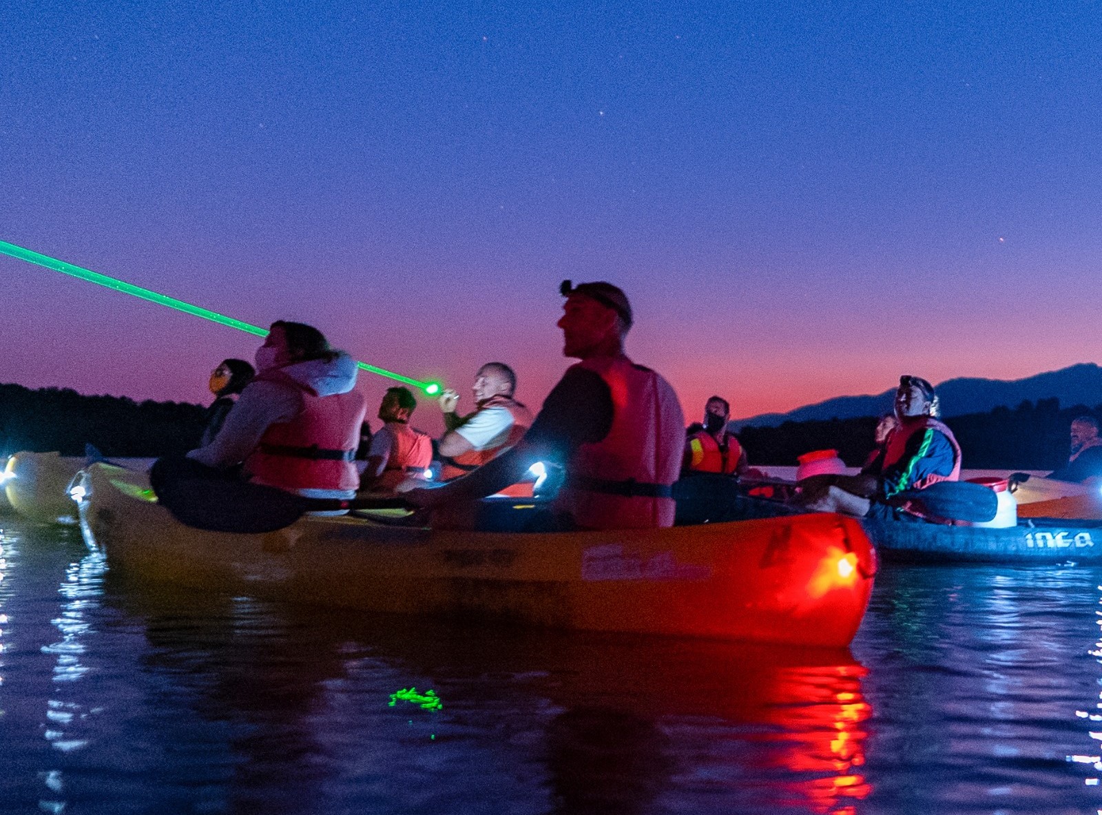 kayak nocturno star party arenas