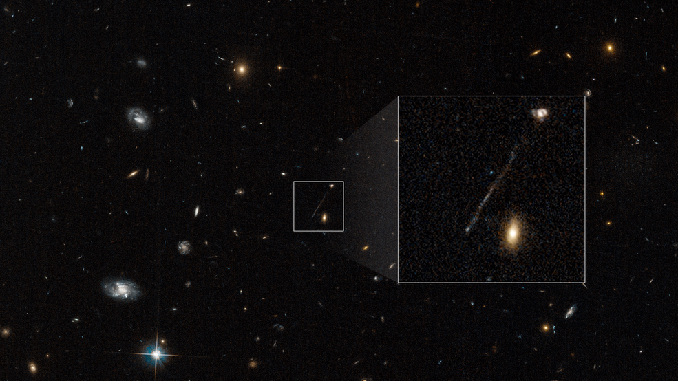 Agujero negro invisible Hubble
