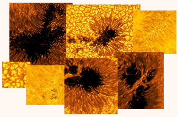 Imágenes, mancha solar telescopio  Inouye