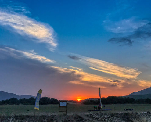 Cal Maciarol , lleida atardecer parapente