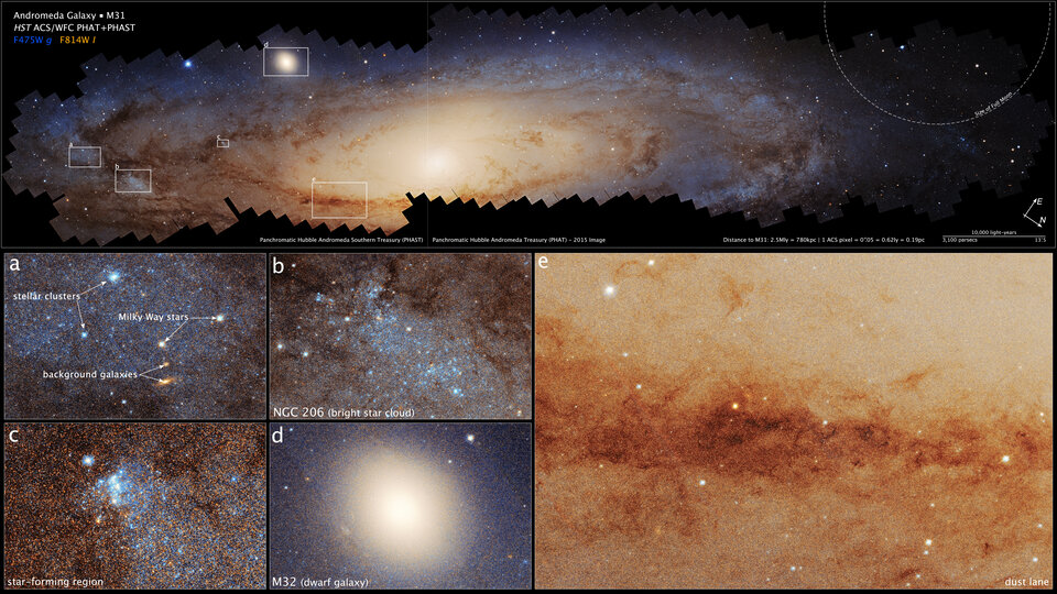 andrómeda hubble